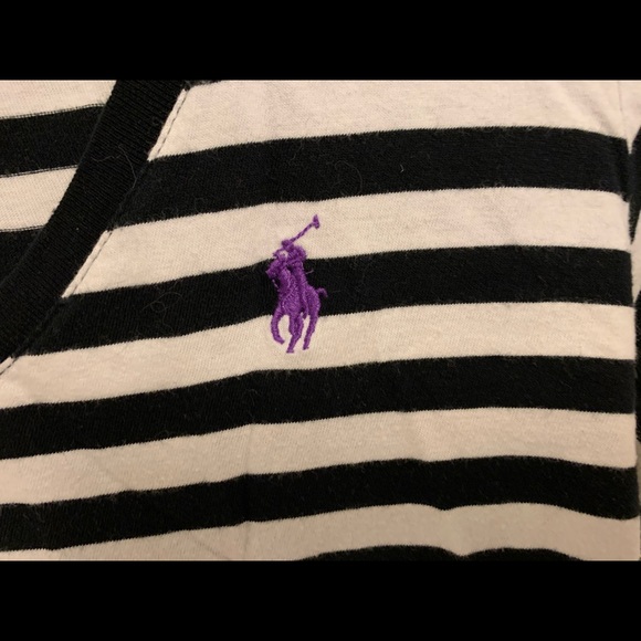 Polo stripped V Neck - Picture 3 of 3